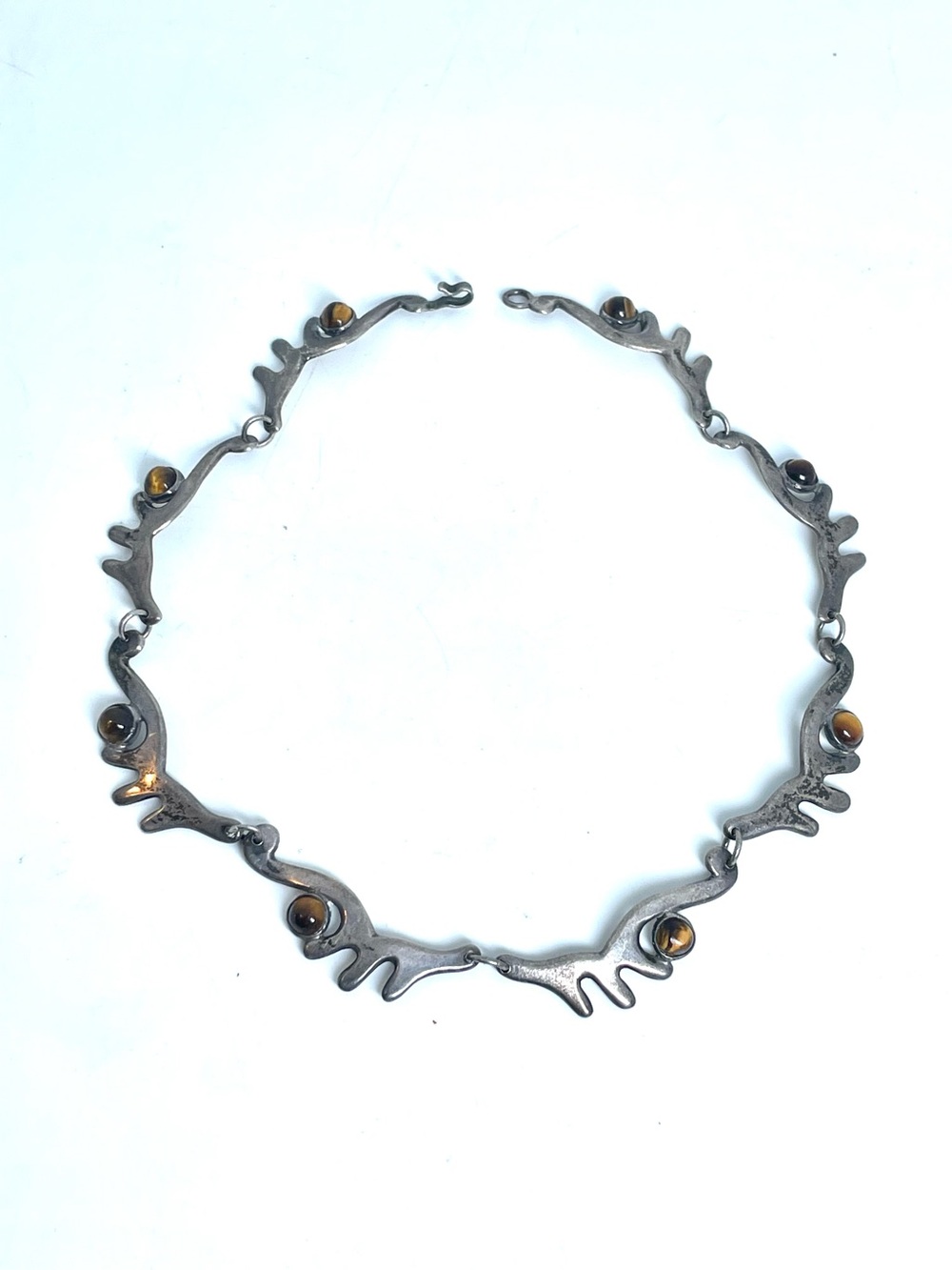 Silver Estate Tiger Eye Necklace